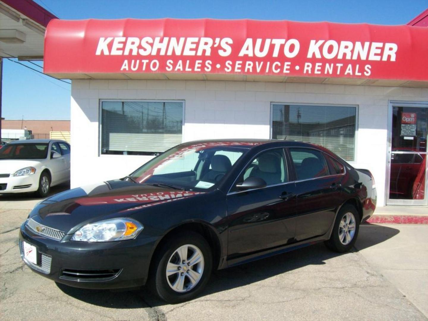 2014 Charcoal /Light Grey Chevrolet Impala LS (2G1WA5E3XE1) with an 3.6-Liter V6 Cylinder Engine engine, Automatic transmission, located at 220 West South St., Hastings, NE, 68901, (402) 461-3161, 0.000000, 0.000000 - Photo#0