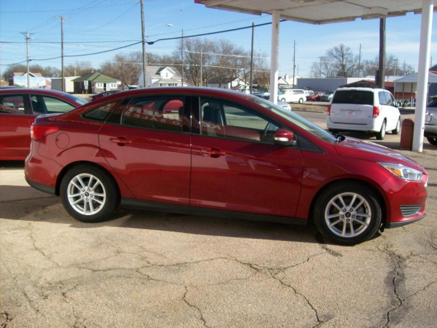 2015 Red /Graphite Grey Ford Focus SE (1FADP3F29FL) with an L4, 2.0L; FFV engine, Automatic transmission, located at 220 West South St., Hastings, NE, 68901, (402) 461-3161, 0.000000, 0.000000 - Great Gas Mileage, Back-up Camera, 25,xxx Miles - Photo#8