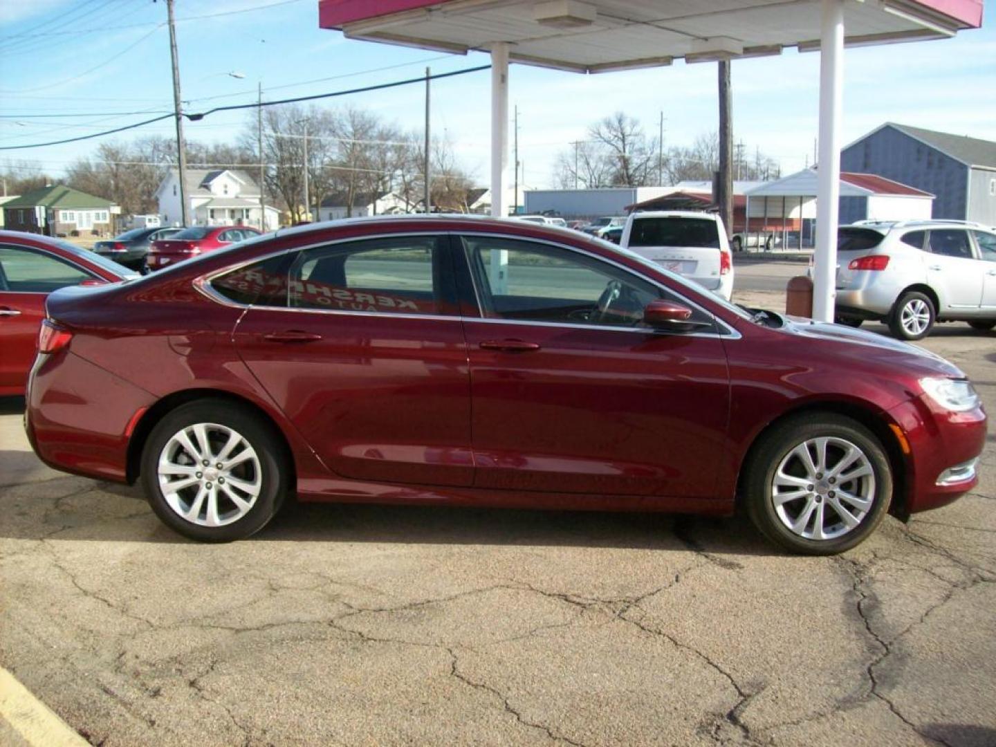 2015 Red /Graphite Grey Chrysler 200 Limited (1C3CCCAB7FN) with an L4, 2.4L engine, Automatic transmission, located at 220 West South St., Hastings, NE, 68901, (402) 461-3161, 0.000000, 0.000000 - 4 Cyl. Sunroof, Alloy Wheels, Back-up Camera, 48,xxx Miles - Photo#9